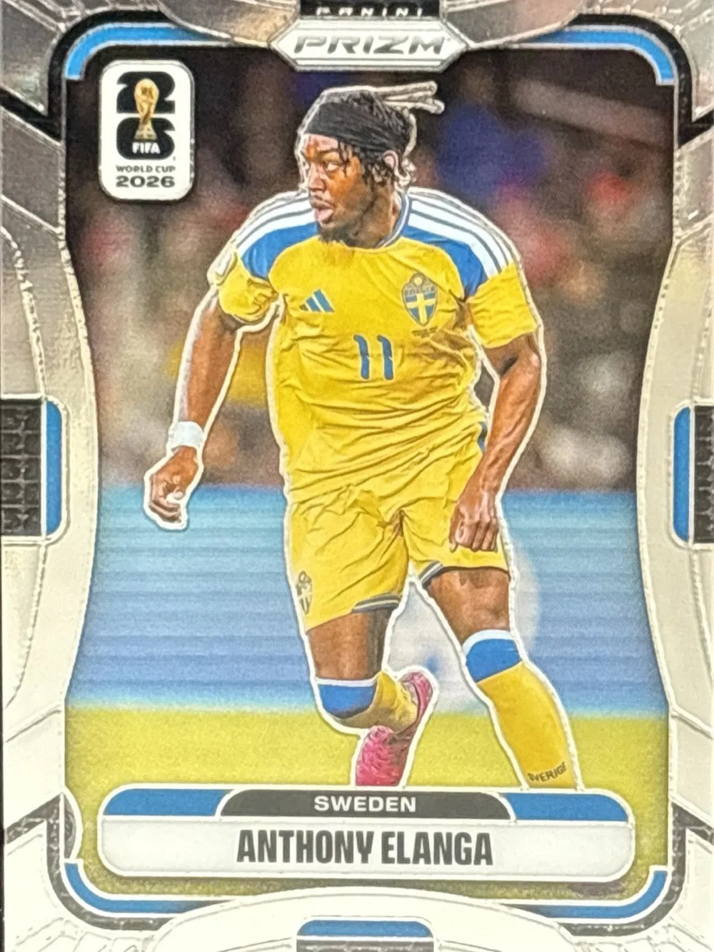 Panini Prizm Anthony Elanga Sweden Soccer Card